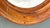 Brown Vintage Round Wood Frame Mirror For Sale - Image 8 of 12