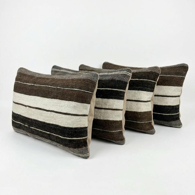 This beautiful 16'' X 24'' pillow cover set was made from authentic Turkish Kilim pieces. Bright colors of wool adorn the...