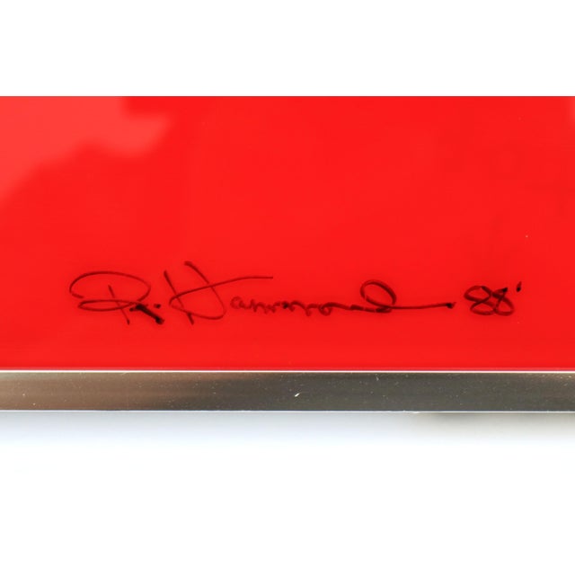 1988 Richard Hammond Flight-3 Abstract Expressionism Artwork Enamel and Resin For Sale - Image 15 of 18