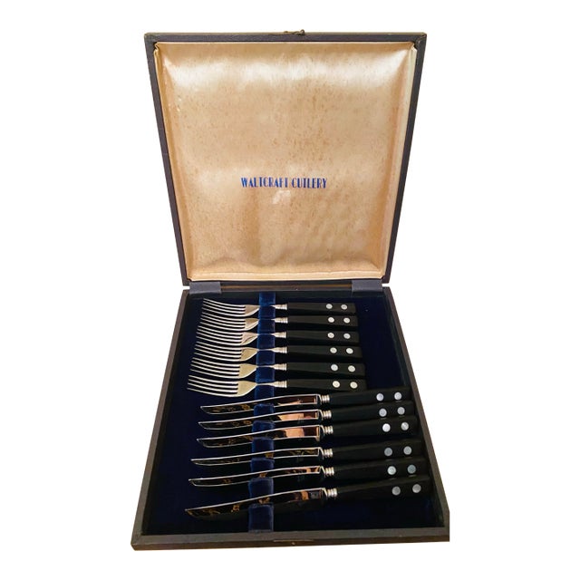 Set of 12 Pieces Waltcraf Cutlery For Sale