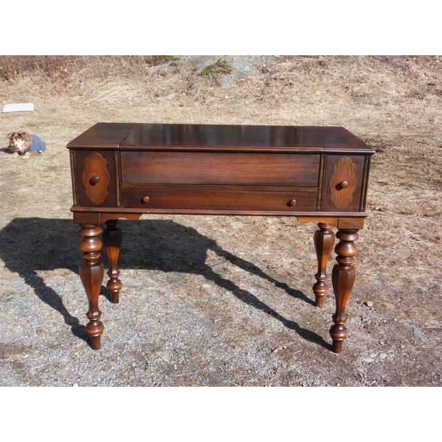 Antique Walnut Empire Flip Top Writing Desk Sofa Table Chairish