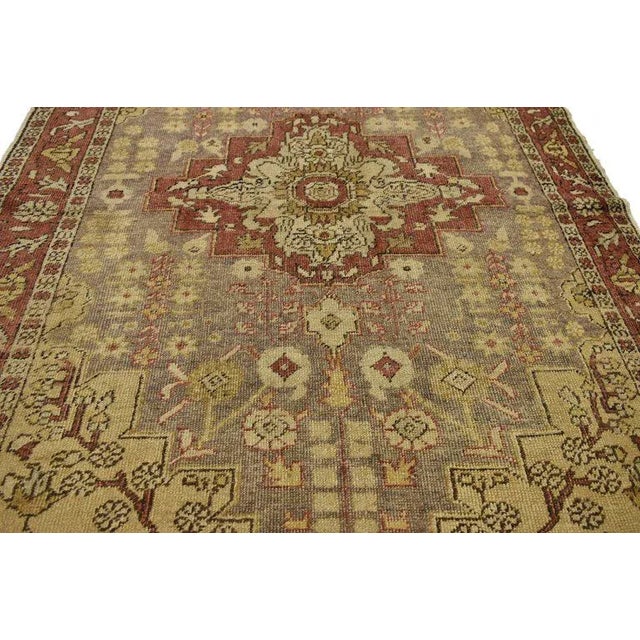 20th Century Rustic Style Turkish Sivas Accent Rug - 4′4″ × 6′10″ For Sale - Image 4 of 6