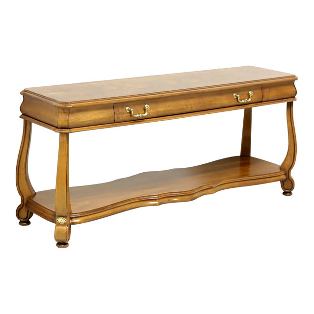 Gordon's Late 20th Century Oak Transitional Console Sofa Table For Sale