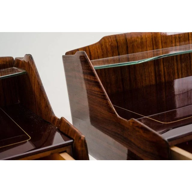 Mid-Century Italian Nightstands in the Style of Paolo Buffa, 1950s, Set of 2 For Sale - Image 6 of 12