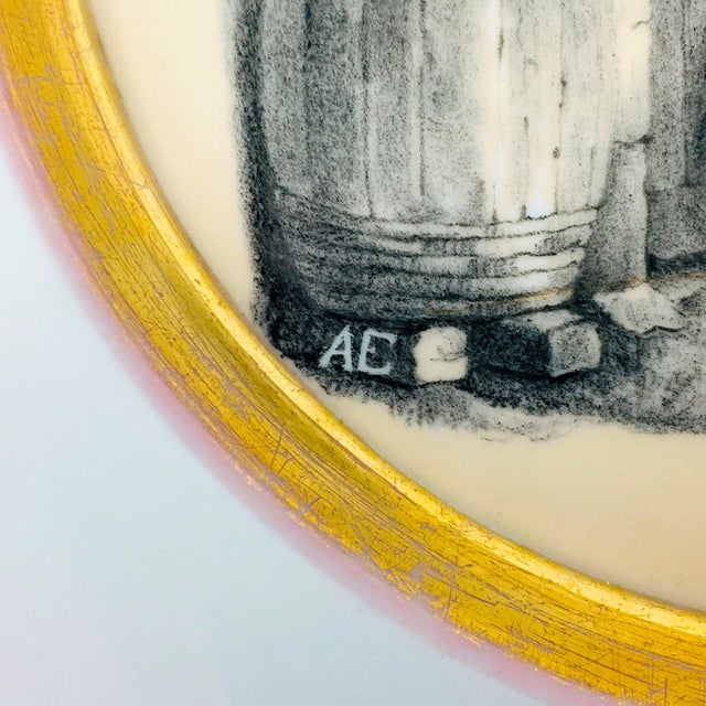 Early 19th Century Antique Decorative Plate Hand Painted Porcelain From Kpm Berlin, Germany, 1800s For Sale - Image 5 of 8