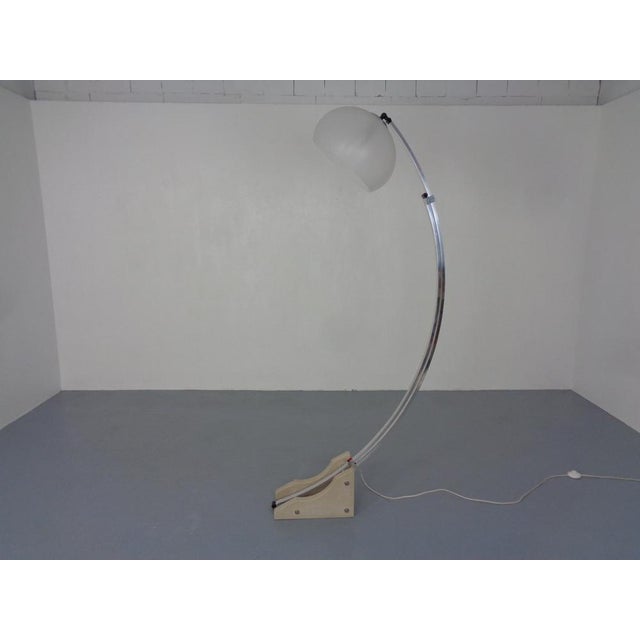 Guzzini Large Italian Arc Lamp from Guzzini, 1970s For Sale - Image 4 of 18