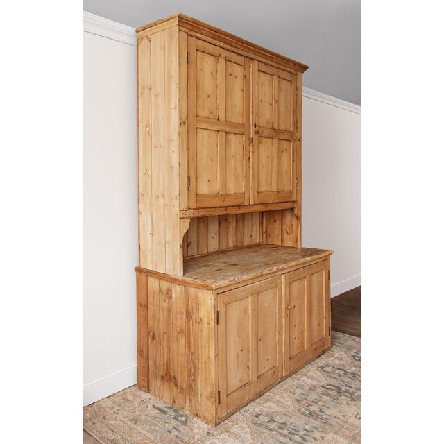 Mid 19th Century Large Antique Irish Pine Kitchen Cabinet For Sale - Image 5 of 5