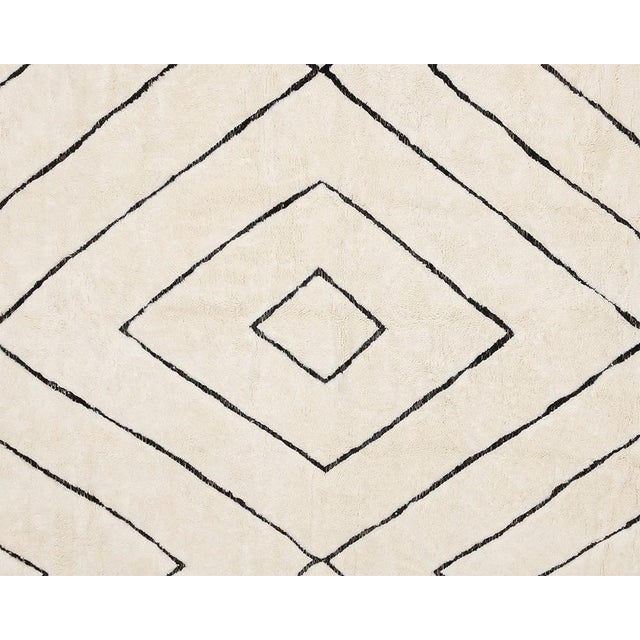 Textile Hand-Knotted Wool Rug by Azele Studio For Sale - Image 7 of 11