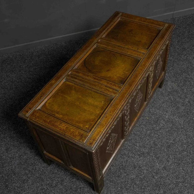 Late 17th Century Oak Chest For Sale - Image 3 of 11
