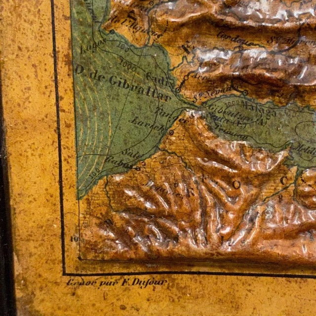 Relief Map of Europe by F. Dufour For Sale - Image 4 of 11