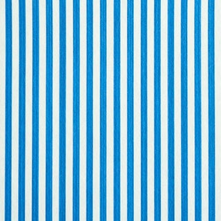 Sample - Schumacher Edwin Stripe Narrow Wallpaper in Cobalt For Sale