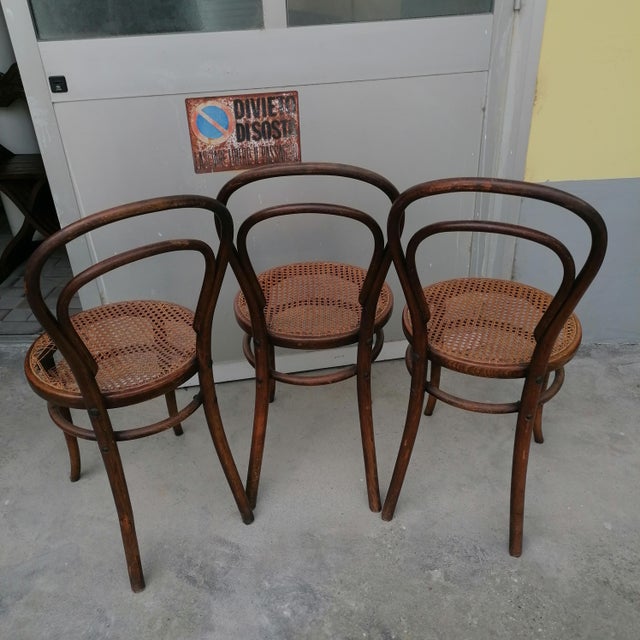 Model No. 18 Chairs from Gebrüder Thonet and Wackerlin & C., 1980s, Set of 7 For Sale - Image 4 of 18