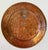 Mid 20th Century Vintage Engaved Copper Trinket Dish or Display Plate For Sale - Image 5 of 5