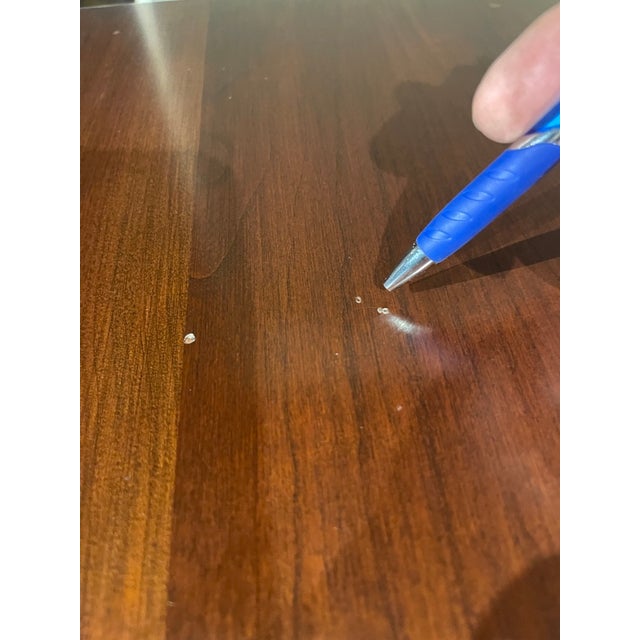 Wood Stickley Metropolitan Chest of Drawers With Two Side Chests Featuring Chrome Pulls. The Two Side Chests Are Recessed From the Main Chest of Drawers. For Sale - Image 7 of 11