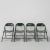 Industrial Steel Du-Al Folding Chairs from Dare Inglis, Set of 4 For Sale - Image 12 of 18