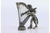 Silver Figure of Musician Playing the Harp For Sale - Image 3 of 7