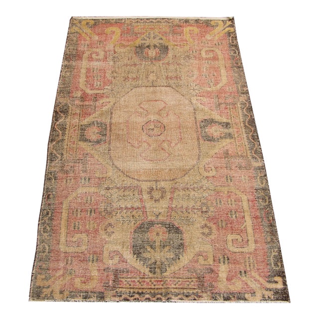 1900 Antique Tribal Khotan Samarkand Rug For Sale