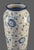 Vintage Pottery Blue & White Hand Painted Floral 17.5'' Tall Floor Table Vase For Sale - Image 9 of 13