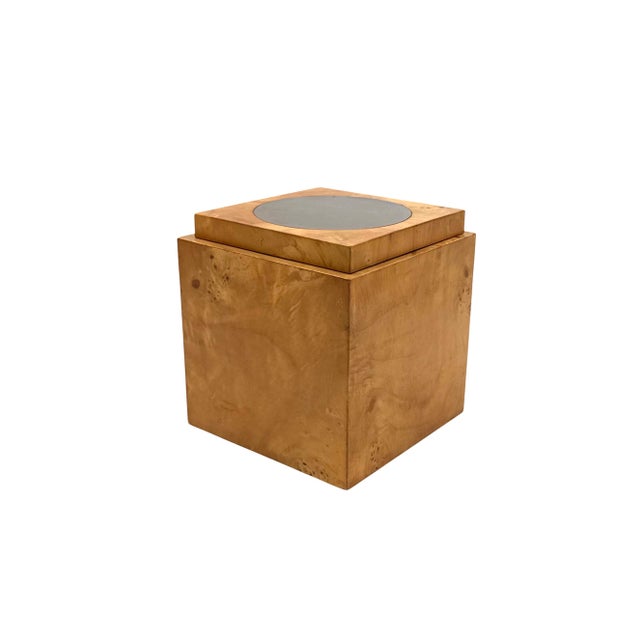 1970s 1970s Mid-Century Modern Tommaso Barbi, Burl Ice Bucket For Sale - Image 5 of 11