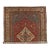 Antique Persian Serapi Carpet, Handmade Wool Oriental Rug, Rust, Ivory, Lt Blue For Sale