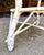 Vintage White Wicker and Rattan Side Table With Scalloped Skirt For Sale - Image 12 of 15