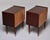 Mid-Century Walnut Nightstands With Brass Inlay -Pair For Sale - Image 11 of 11