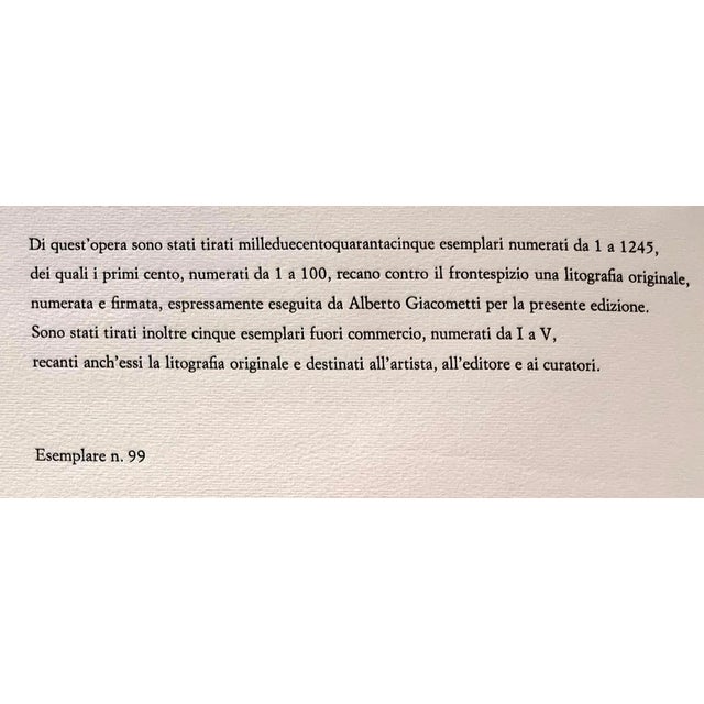 Black Alberto Giacometti, Portrait of a Young Girl II, 1963, Original Lithograph For Sale - Image 8 of 9