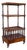 19th-C. English Carved Rosewood Etagere Music Stand Canterbury Magazine Rack For Sale
