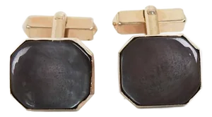 Vintage Swank Black Mother of Pearl Cufflinks