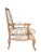 Louis XV-Style French Provincial Fauteuil in Custom Ikat Upholstery For Sale - Image 16 of 18