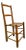 Vintage Rustic Ladder-Back Wood Chair With Hand-Woven Cord Seat For Sale