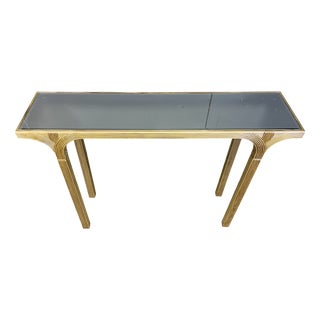 Mirrored and Gilt Wood Console from Deknudt, Belgium, 1970s For Sale