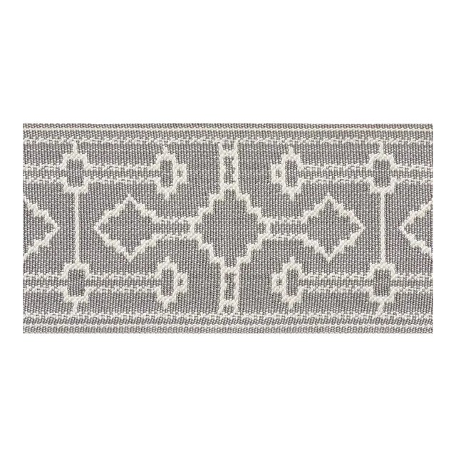 Sample - Schumacher Filbert Tape in Grey For Sale