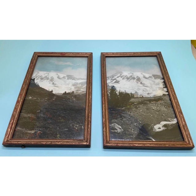 Antique diptych photos in original antique frames. Stunning. If you love the Pacific North West and love original historic...