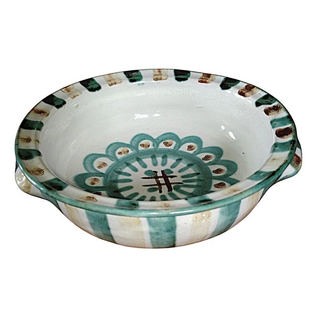 Vintage French Bowl by Robert Picault for Vallauris, 1940s For Sale