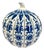 Chinese Chinoiserie Blue and White Porcelain Pumpkin Ginger Jar For Sale