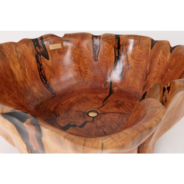 Live Edge Bathtub in Wood by Logniture For Sale - Image 10 of 18