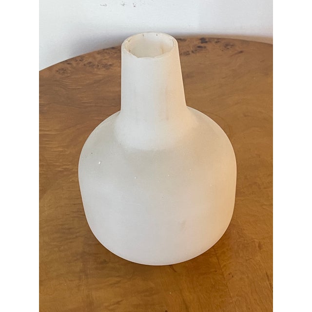 Mid century modern milk glass lamp shade.