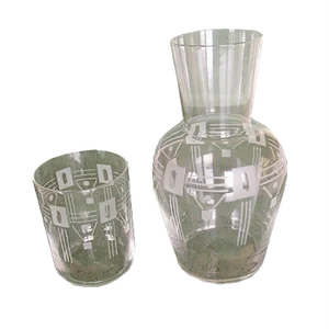Art Deco Carafe Set, 1930s, Set of 2