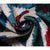 Cornflower Blue Multicolor Ikat Silk Velvet Pillow 20x20 | Handmade Luxury Designer Cushion For Sale - Image 8 of 8