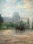 Impressionist Paris Street Scene, Tuileries Garden in Silver Frame, Signed 1980's For Sale - Image 4 of 12