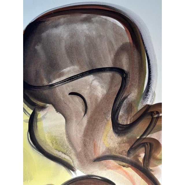 Gilbert Pauli, Distrust of the Mirror, 1991, Watercolor For Sale - Image 3 of 10