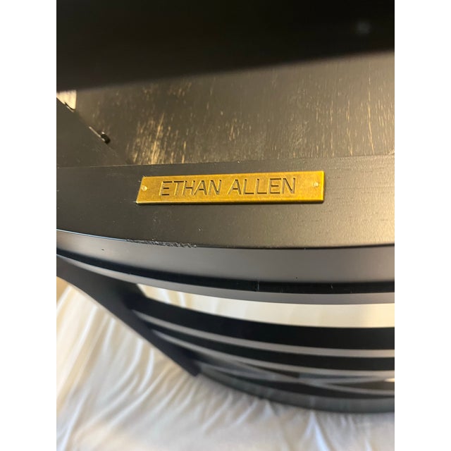 Ethan Allen Black Blake Chairs, Set of Three For Sale - Image 10 of 12