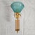 1990s 1990s Pair of Blue and Beige Murano Glass Sconces For Sale - Image 5 of 11