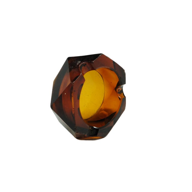 Polish Art Deco Ashtray from Zawiercie Glassworks, 1960s For Sale - Image 9 of 10