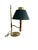 Classic brass desk lamp with green shade and pull switch. Timeless English banker style, ideal for desk or study. European...