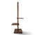 Brown Modernist Wooden Floor Lamp with Shelves, 1950s For Sale - Image 8 of 8