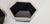 1970s Vintage Italian Black Glass and Silver Hexagonal Jewelry Box For Sale - Image 5 of 9
