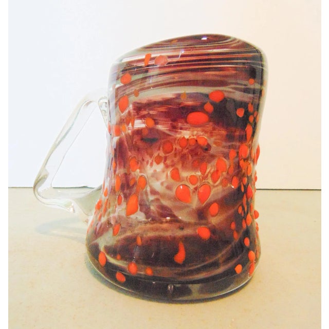 Mid-Century End of the Day Art Glass Beer Mug For Sale - Image 4 of 4
