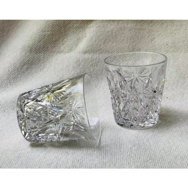 1880s French Crystal Shot Glasses - Pair For Sale - Image 4 of 9
